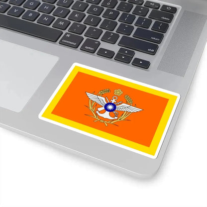 ROC Minister of National Defense Flag (China) STICKER Vinyl Kiss-Cut Decal - The Sticker Space