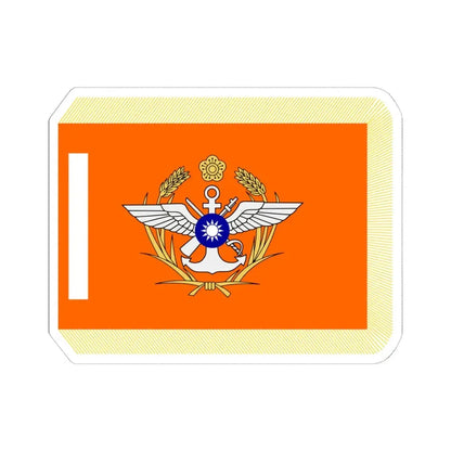 ROC MND Unit Flag (China) STICKER Vinyl Kiss-Cut Decal 6 Inch White - The Sticker Space