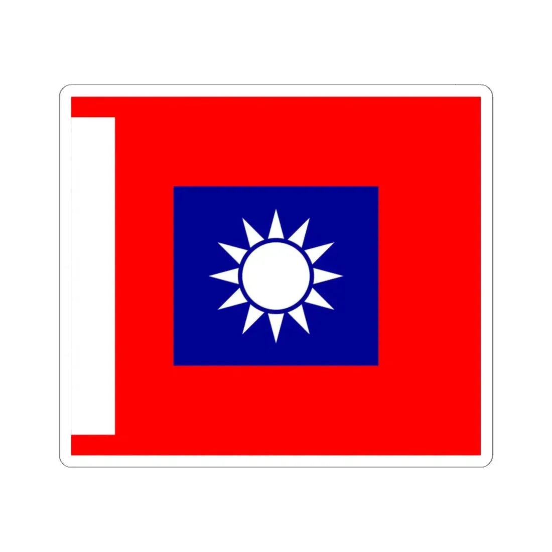 ROCA Battalion Flag 1953 (China) STICKER Vinyl Kiss-Cut Decal 6 Inch White - The Sticker Space