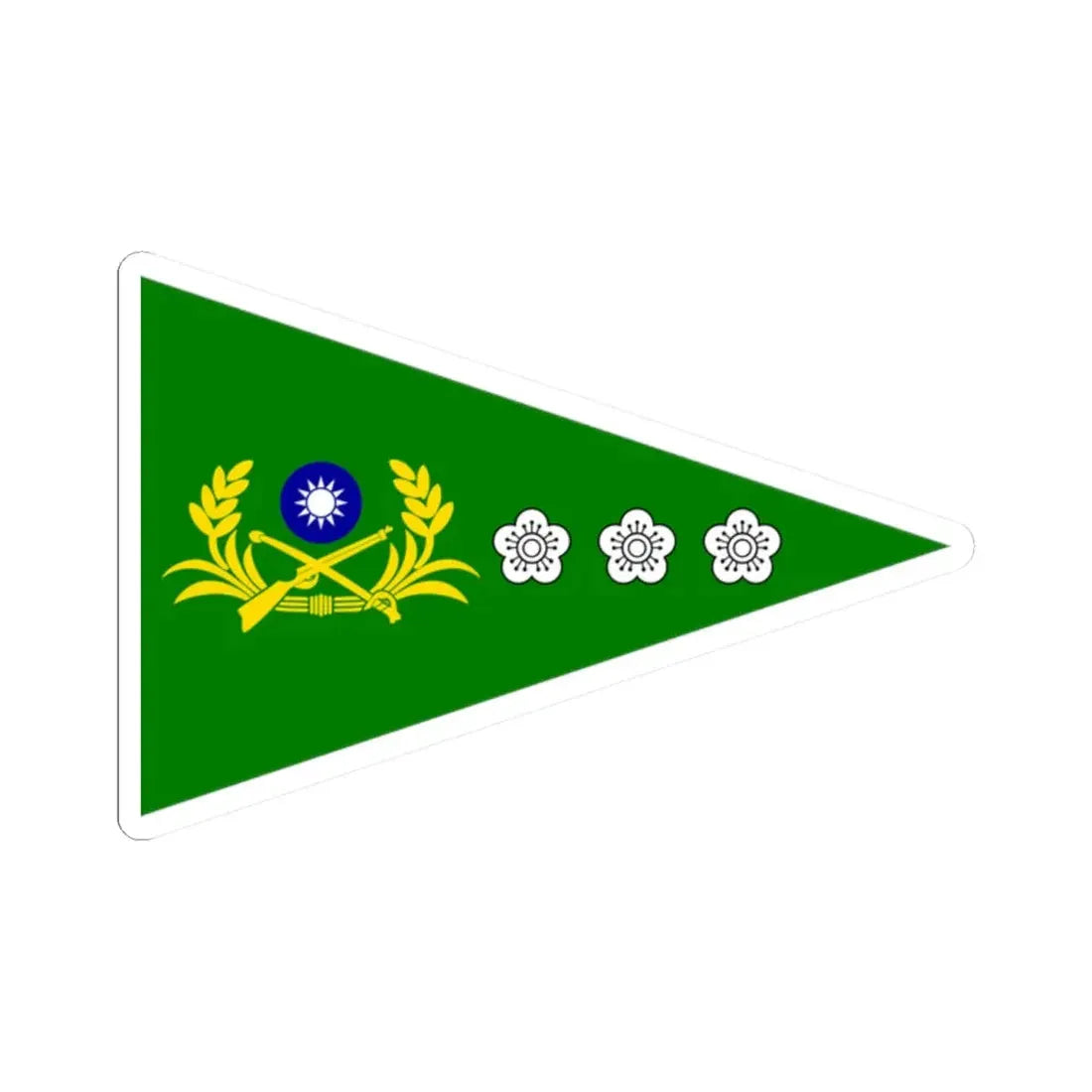 ROCA Colonels Flag 1964 (China) STICKER Vinyl Kiss-Cut Decal 2 Inch White - The Sticker Space