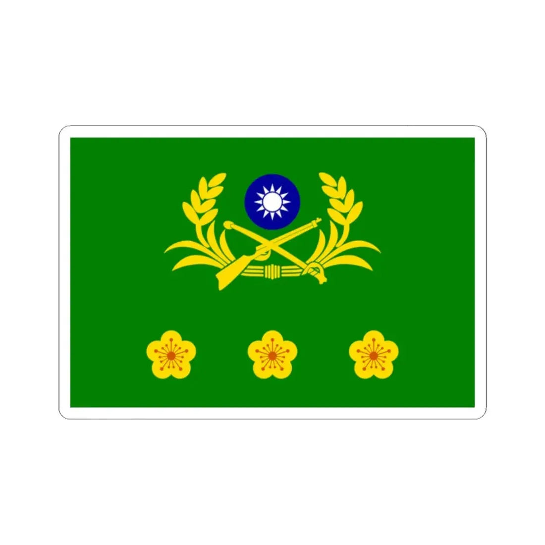 ROCA Colonels Flag (China) STICKER Vinyl Kiss-Cut Decal 2 Inch White - The Sticker Space