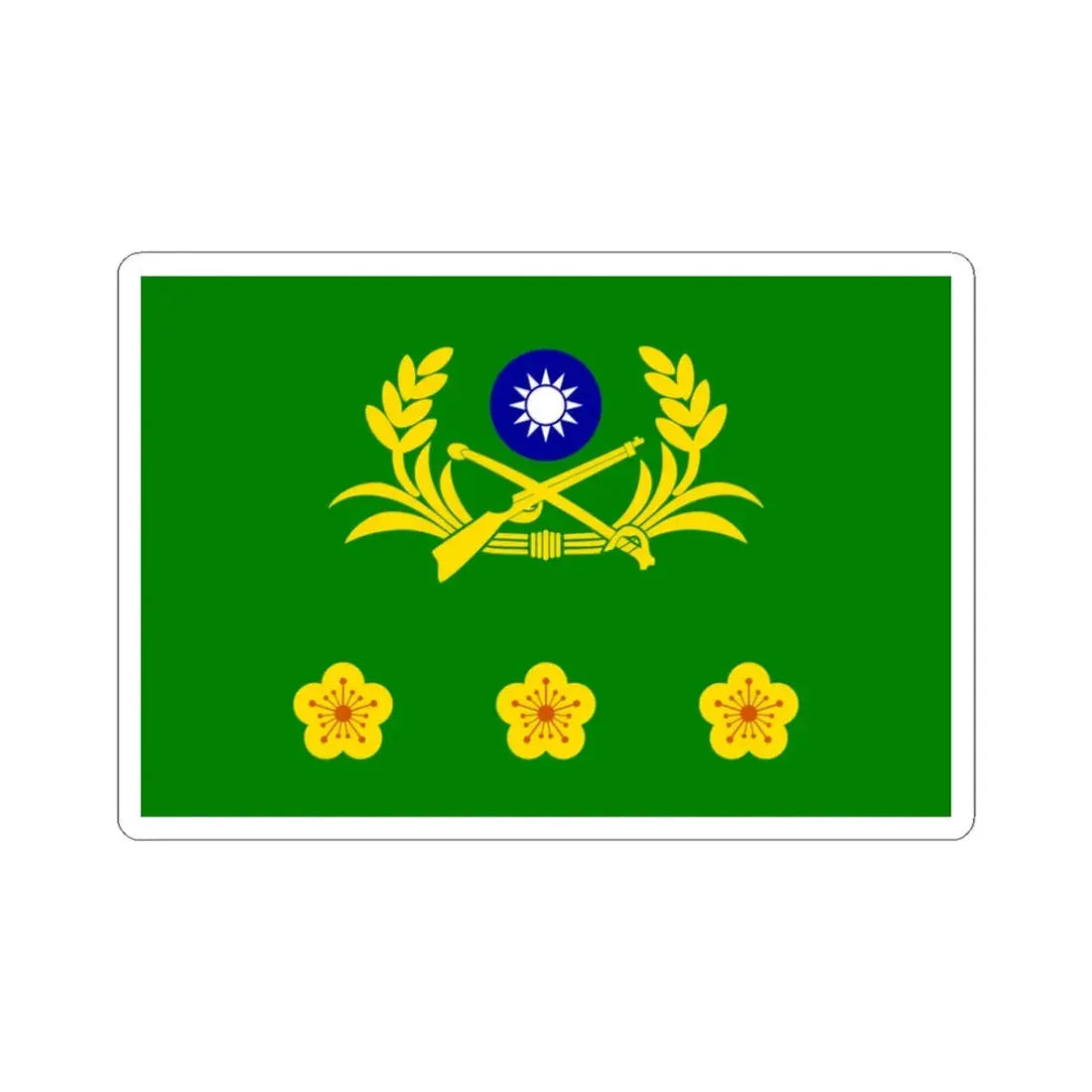 ROCA Colonels Flag (China) STICKER Vinyl Kiss-Cut Decal 3 Inch White - The Sticker Space