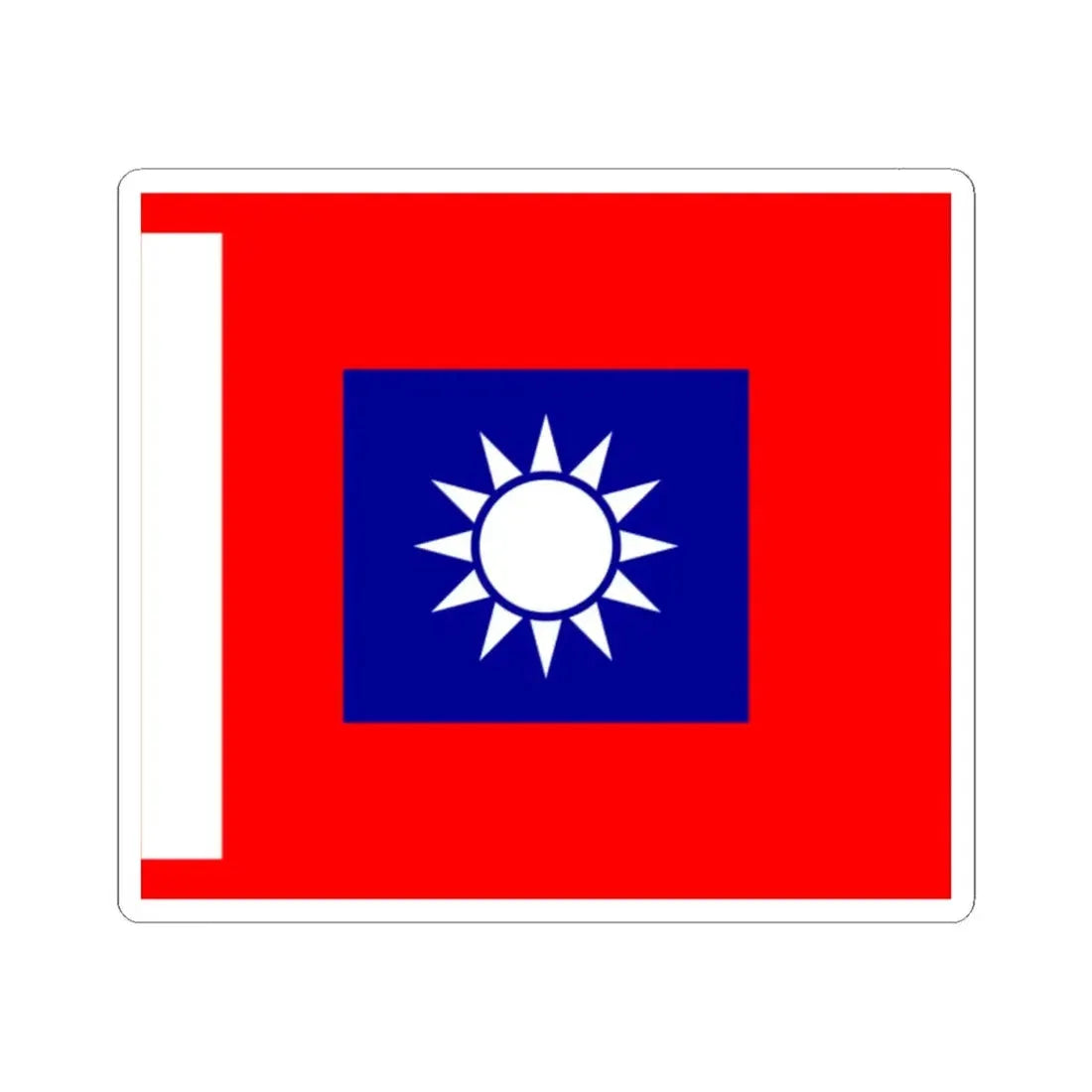 ROCA Company Flag 1953 (China) STICKER Vinyl Kiss-Cut Decal 2 Inch White - The Sticker Space