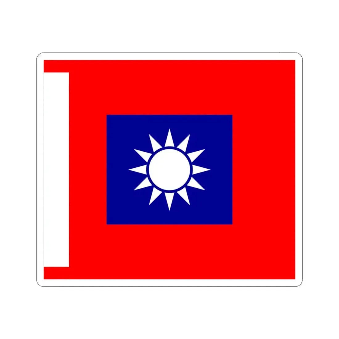 ROCA Company Flag 1953 (China) STICKER Vinyl Kiss-Cut Decal 4 Inch White - The Sticker Space