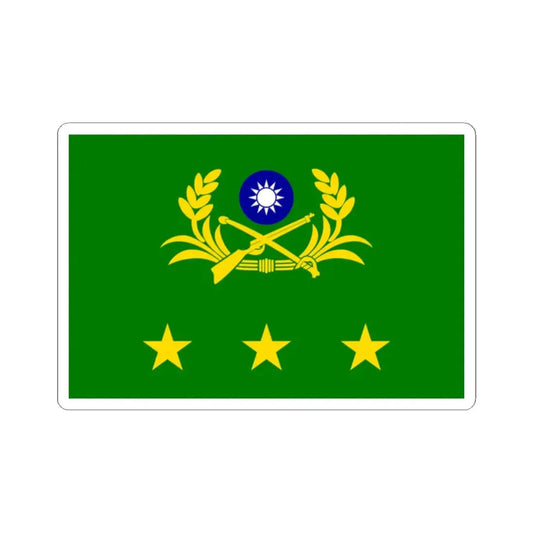 ROCA Generals Flag (China) STICKER Vinyl Kiss-Cut Decal 2 Inch White - The Sticker Space