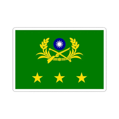 ROCA Generals Flag (China) STICKER Vinyl Kiss-Cut Decal 3 Inch White - The Sticker Space