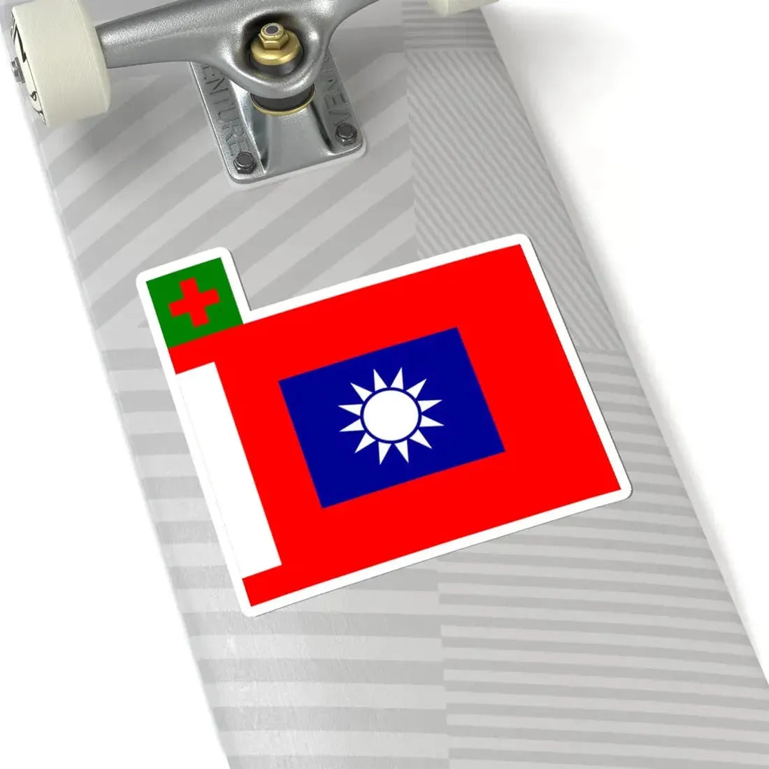 ROCA Hospital Flag 1934 (China) STICKER Vinyl Kiss-Cut Decal - The Sticker Space