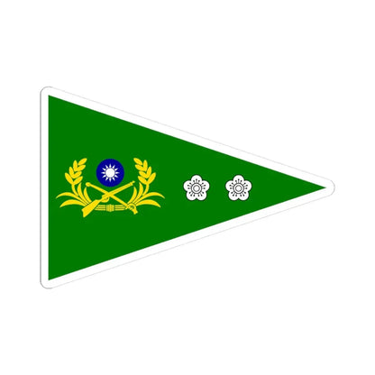 ROCA Lieutenant Colonels Flag (China) STICKER Vinyl Kiss-Cut Decal 3 Inch White - The Sticker Space