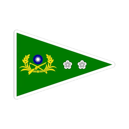 ROCA Lieutenant Colonels Flag (China) STICKER Vinyl Kiss-Cut Decal 4 Inch White - The Sticker Space