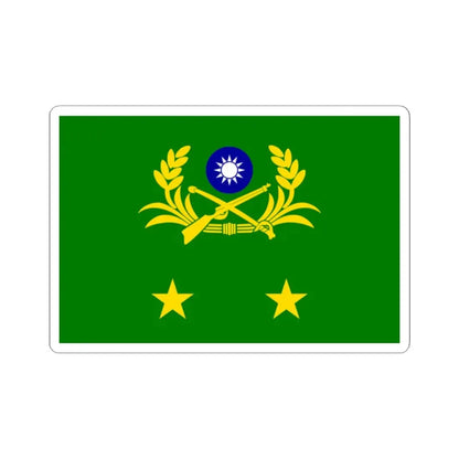 ROCA Lieutenant Generals Flag (China) STICKER Vinyl Kiss-Cut Decal 2 Inch White - The Sticker Space