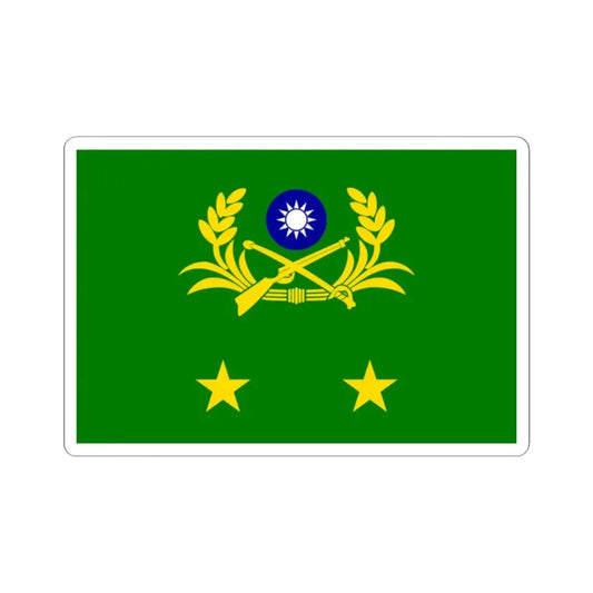 ROCA Lieutenant Generals Flag (China) STICKER Vinyl Kiss-Cut Decal 2 Inch White - The Sticker Space