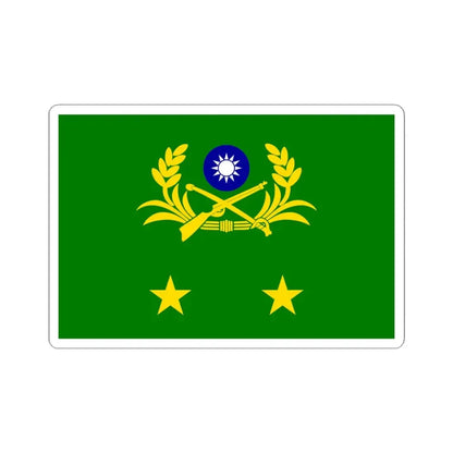 ROCA Lieutenant Generals Flag (China) STICKER Vinyl Kiss-Cut Decal 4 Inch White - The Sticker Space