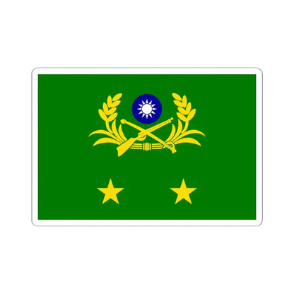 ROCA Lieutenant Generals Flag (China) STICKER Vinyl Kiss-Cut Decal 6 Inch White - The Sticker Space