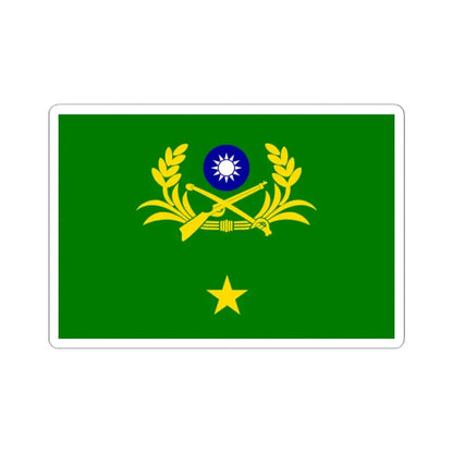 ROCA Major Generals Flag (China) STICKER Vinyl Kiss-Cut Decal 2 Inch White - The Sticker Space