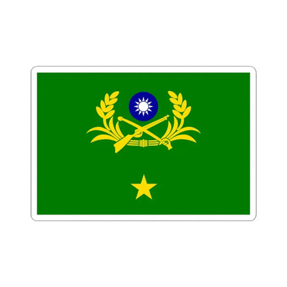 ROCA Major Generals Flag (China) STICKER Vinyl Kiss-Cut Decal 3 Inch White - The Sticker Space