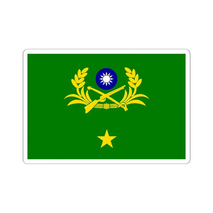 ROCA Major Generals Flag (China) STICKER Vinyl Kiss-Cut Decal 6 Inch White - The Sticker Space