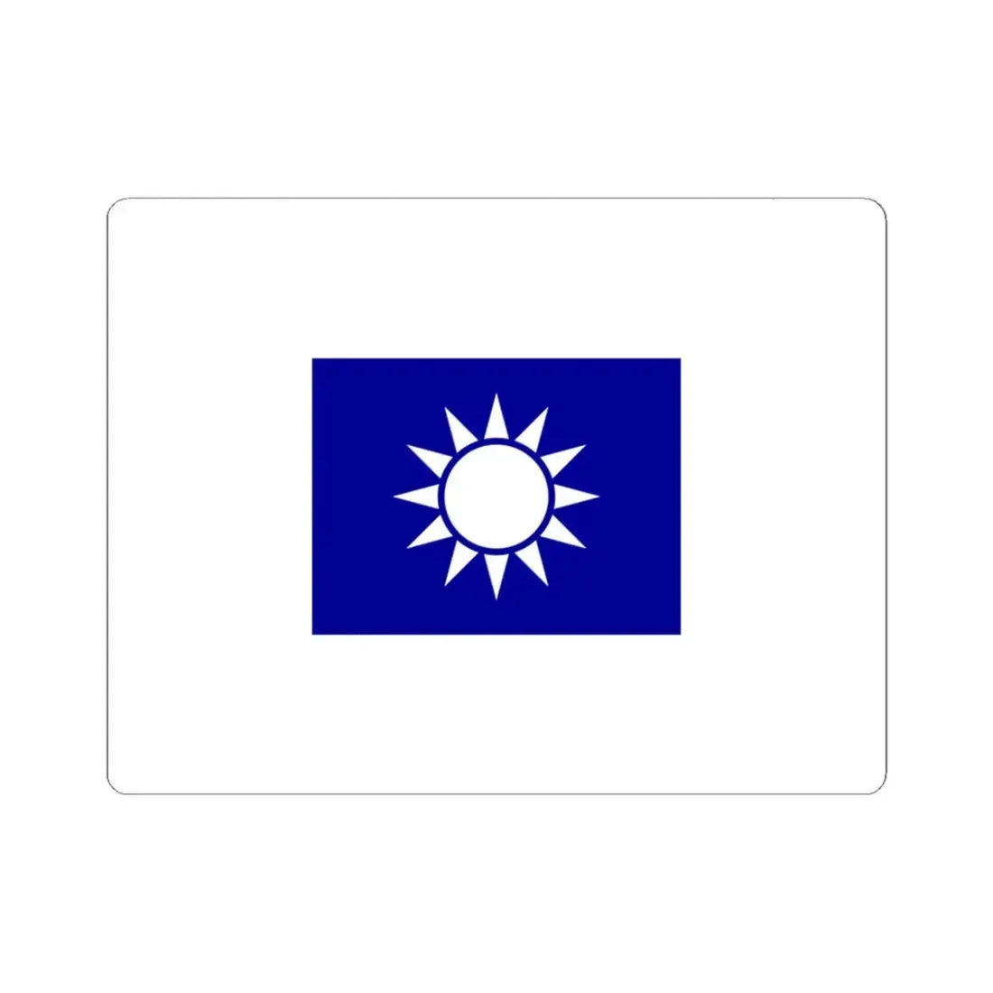 ROCA Regiment Flag 1934-Military Engineering (China) STICKER Vinyl Kiss-Cut Decal 3 Inch White - The Sticker Space