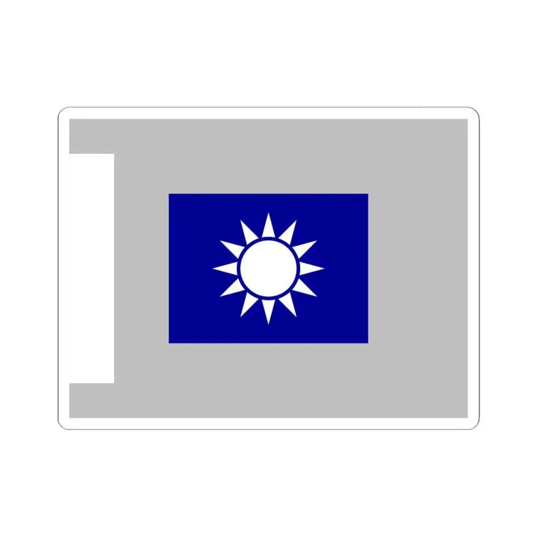 ROCA Regiment Flag 1934-Signaller (China) STICKER Vinyl Kiss-Cut Decal 6 Inch White - The Sticker Space