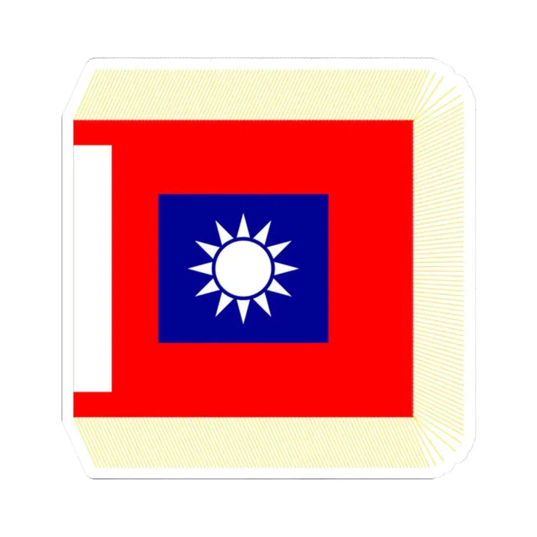 ROCA Regiment Flag 1953 (China) STICKER Vinyl Kiss-Cut Decal 2 Inch White - The Sticker Space