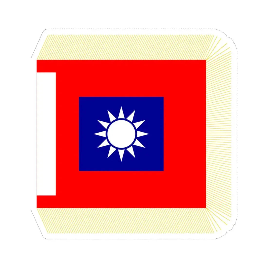ROCA Regiment Flag 1953 (China) STICKER Vinyl Kiss-Cut Decal 6 Inch White - The Sticker Space
