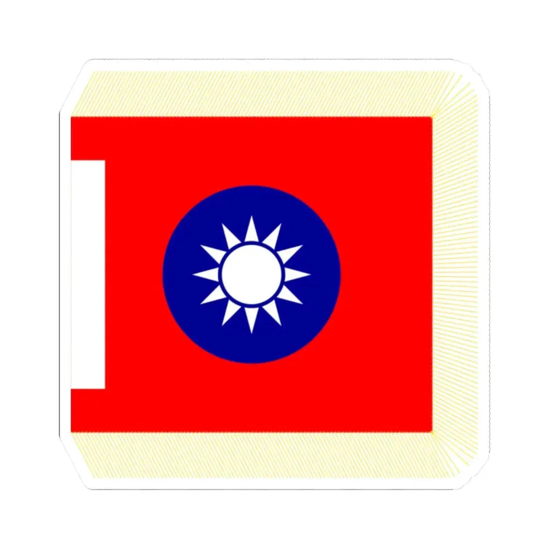 ROCA School Flag 1953 (China) STICKER Vinyl Kiss-Cut Decal 2 Inch White - The Sticker Space