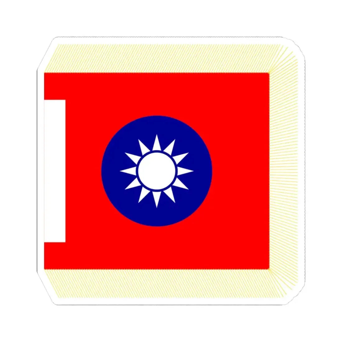 ROCA School Flag 1953 (China) STICKER Vinyl Kiss-Cut Decal 3 Inch White - The Sticker Space