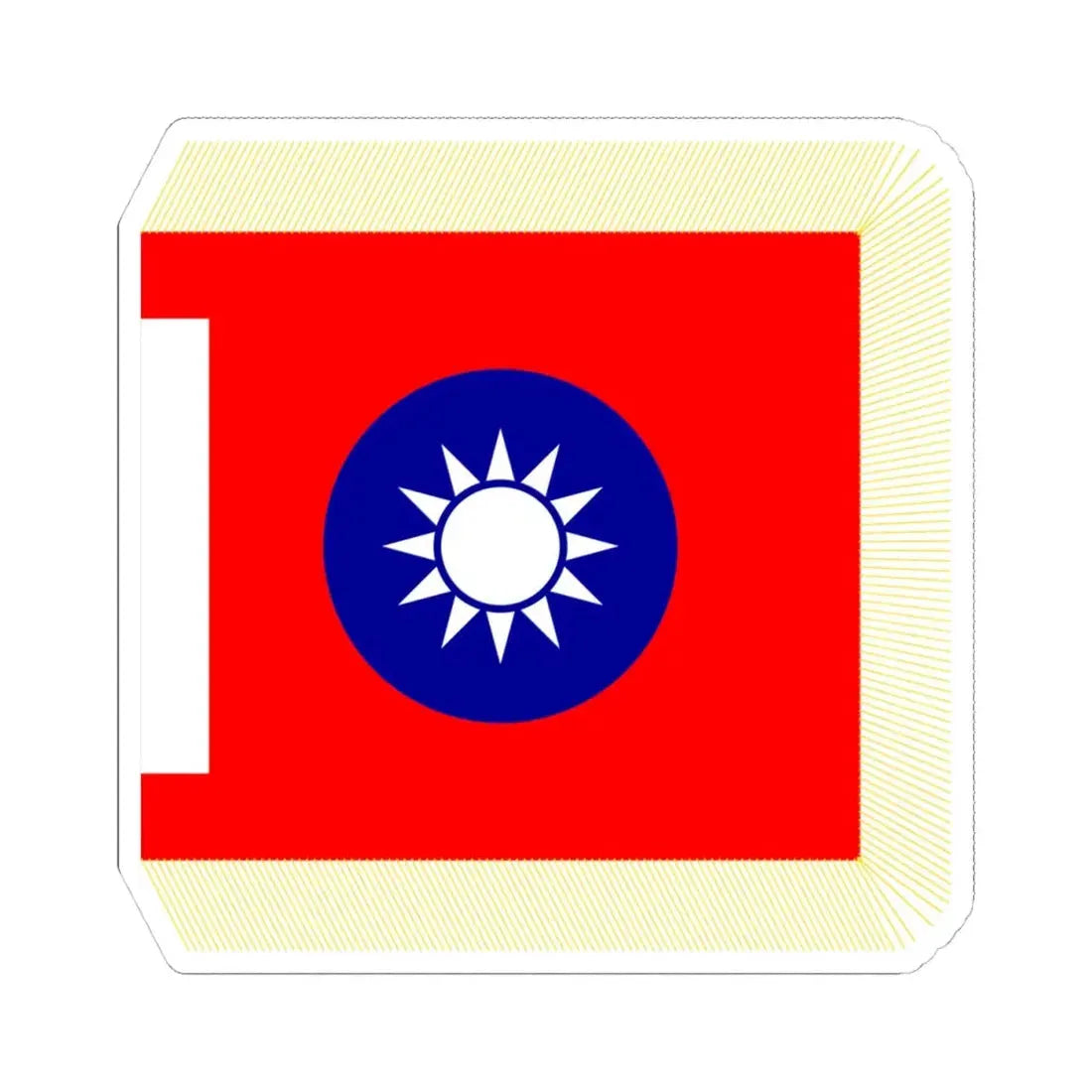 ROCA School Flag 1953 (China) STICKER Vinyl Kiss-Cut Decal 4 Inch White - The Sticker Space