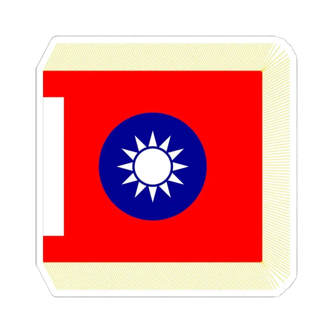 ROCA School Flag 1953 (China) STICKER Vinyl Kiss-Cut Decal 6 Inch White - The Sticker Space