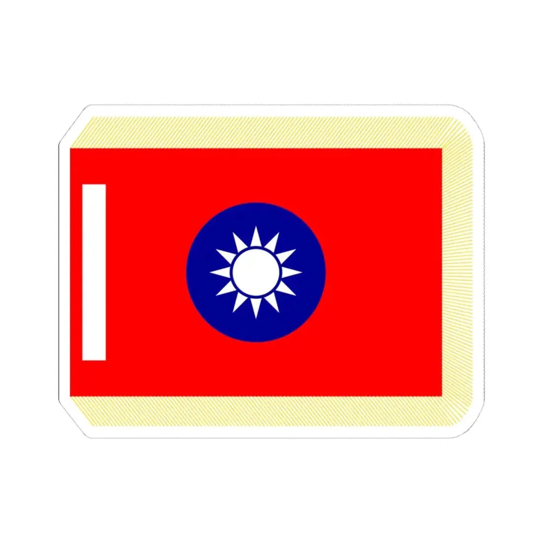 ROCA School Flag (China) STICKER Vinyl Kiss-Cut Decal 4 Inch White - The Sticker Space