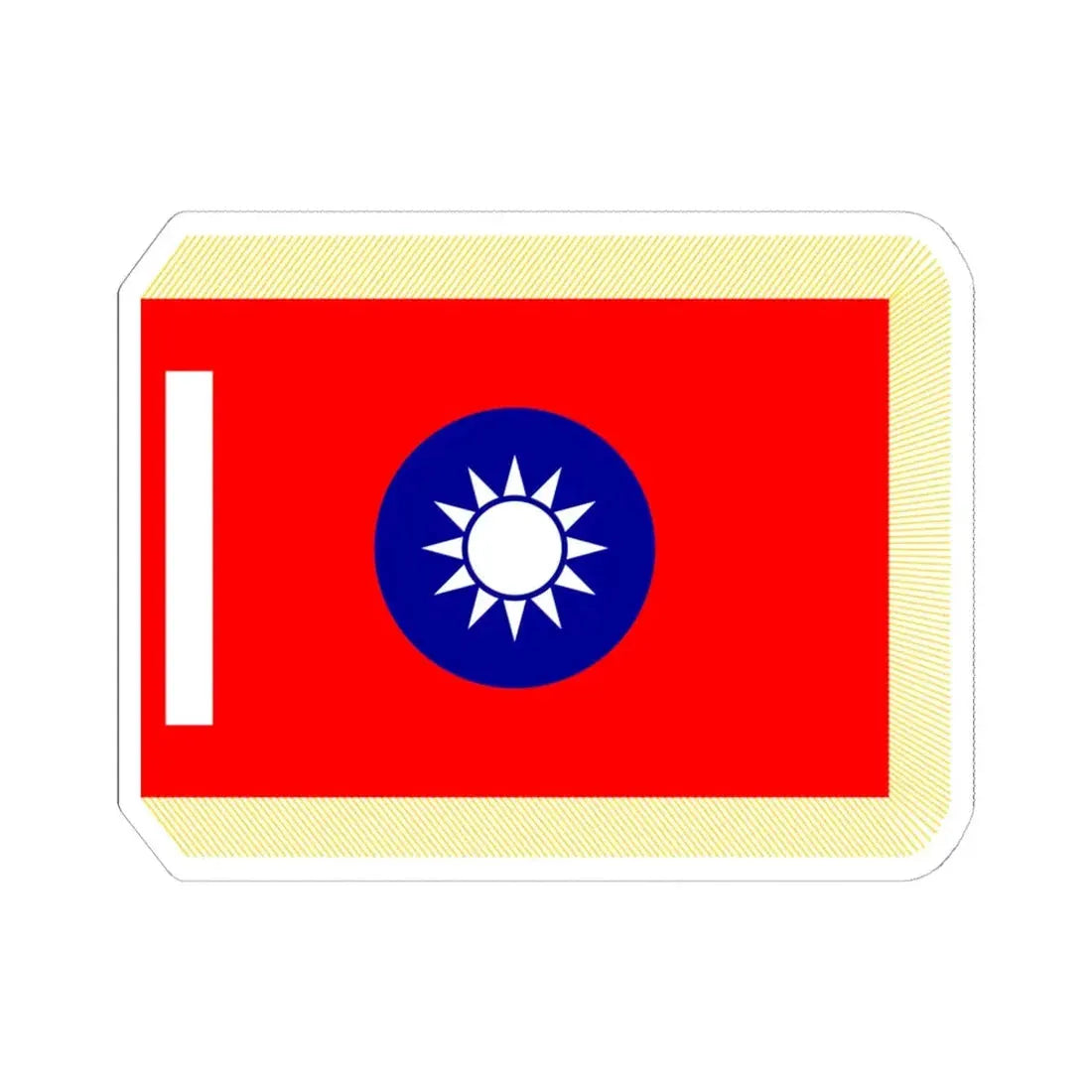 ROCA School Flag (China) STICKER Vinyl Kiss-Cut Decal 6 Inch White - The Sticker Space