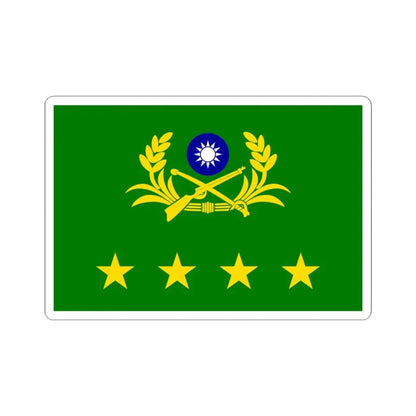 ROCA Senior Generals Flag (China) STICKER Vinyl Kiss-Cut Decal 4 Inch White - The Sticker Space