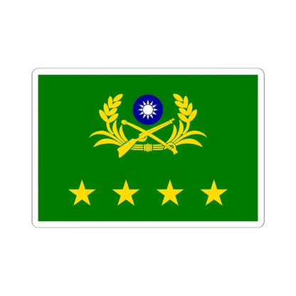 ROCA Senior Generals Flag (China) STICKER Vinyl Kiss-Cut Decal 6 Inch White - The Sticker Space