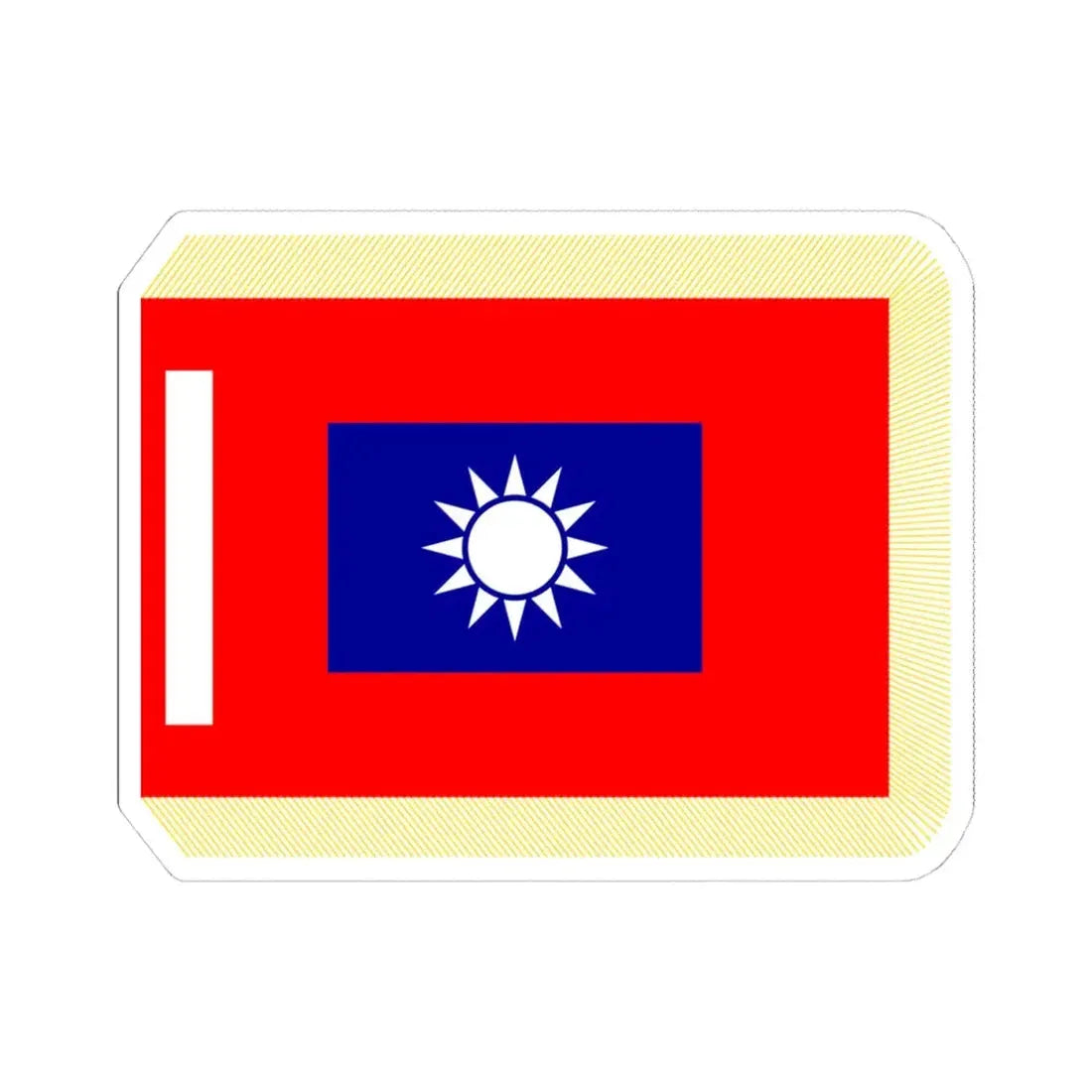ROCA Unit Flag (China) STICKER Vinyl Kiss-Cut Decal 4 Inch White - The Sticker Space