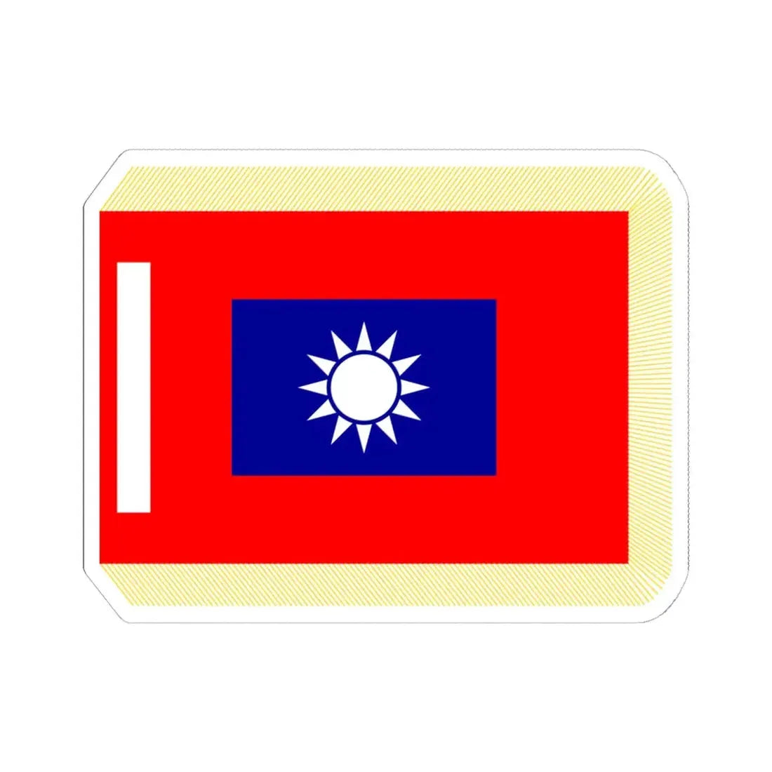 ROCA Unit Flag (China) STICKER Vinyl Kiss-Cut Decal 6 Inch White - The Sticker Space