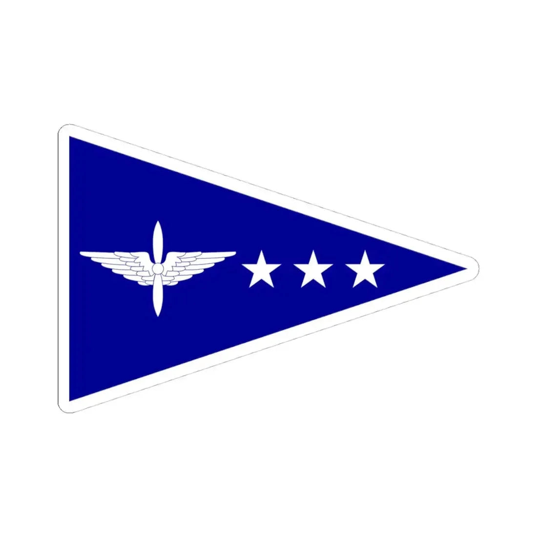 ROCAF Colonels Flag 1958 (China) STICKER Vinyl Kiss-Cut Decal 4 Inch White - The Sticker Space