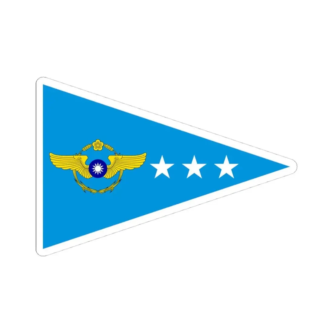 ROCAF Colonels Flag 1962 (China) STICKER Vinyl Kiss-Cut Decal 4 Inch White - The Sticker Space