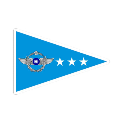 ROCAF Colonels Flag 1981 (China) STICKER Vinyl Kiss-Cut Decal 2 Inch White - The Sticker Space