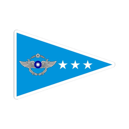 ROCAF Colonels Flag 1981 (China) STICKER Vinyl Kiss-Cut Decal 3 Inch White - The Sticker Space