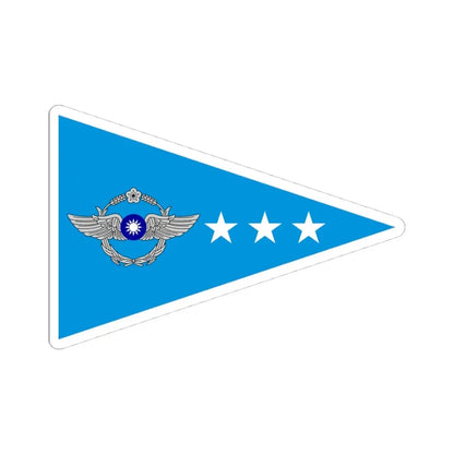 ROCAF Colonels Flag 1981 (China) STICKER Vinyl Kiss-Cut Decal 4 Inch White - The Sticker Space