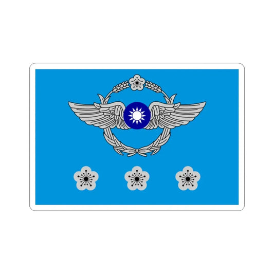 ROCAF Colonels Flag (China) STICKER Vinyl Kiss-Cut Decal 2 Inch White - The Sticker Space