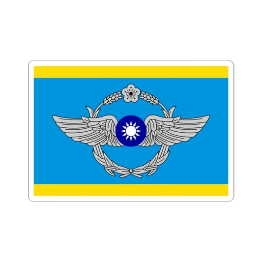 ROCAF Deputy Commander-in-Chiefs Flag (China) STICKER Vinyl Kiss-Cut Decal 2 Inch White - The Sticker Space