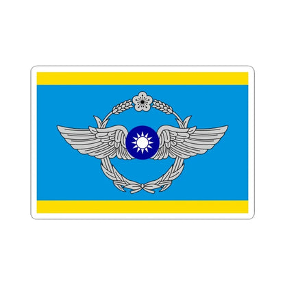 ROCAF Deputy Commander-in-Chiefs Flag (China) STICKER Vinyl Kiss-Cut Decal 3 Inch White - The Sticker Space