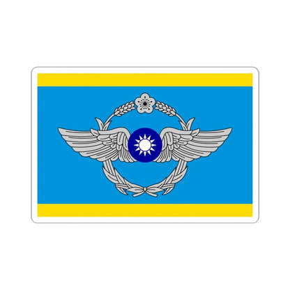 ROCAF Deputy Commander-in-Chiefs Flag (China) STICKER Vinyl Kiss-Cut Decal 4 Inch White - The Sticker Space