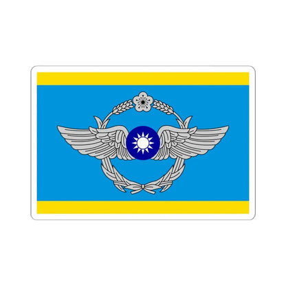ROCAF Deputy Commander-in-Chiefs Flag (China) STICKER Vinyl Kiss-Cut Decal 6 Inch White - The Sticker Space