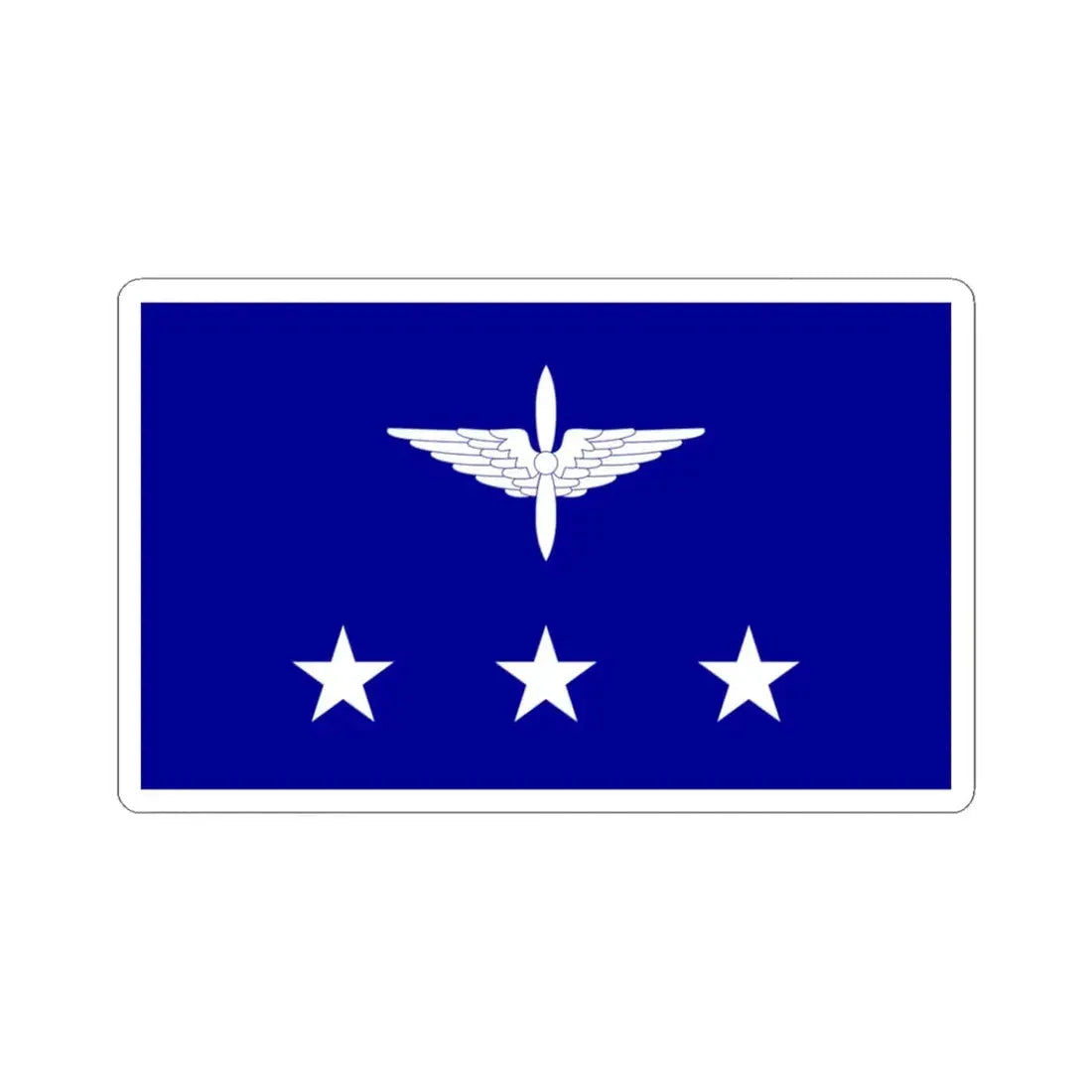 ROCAF Generals Flag 1937 (China) STICKER Vinyl Kiss-Cut Decal 3 Inch White - The Sticker Space