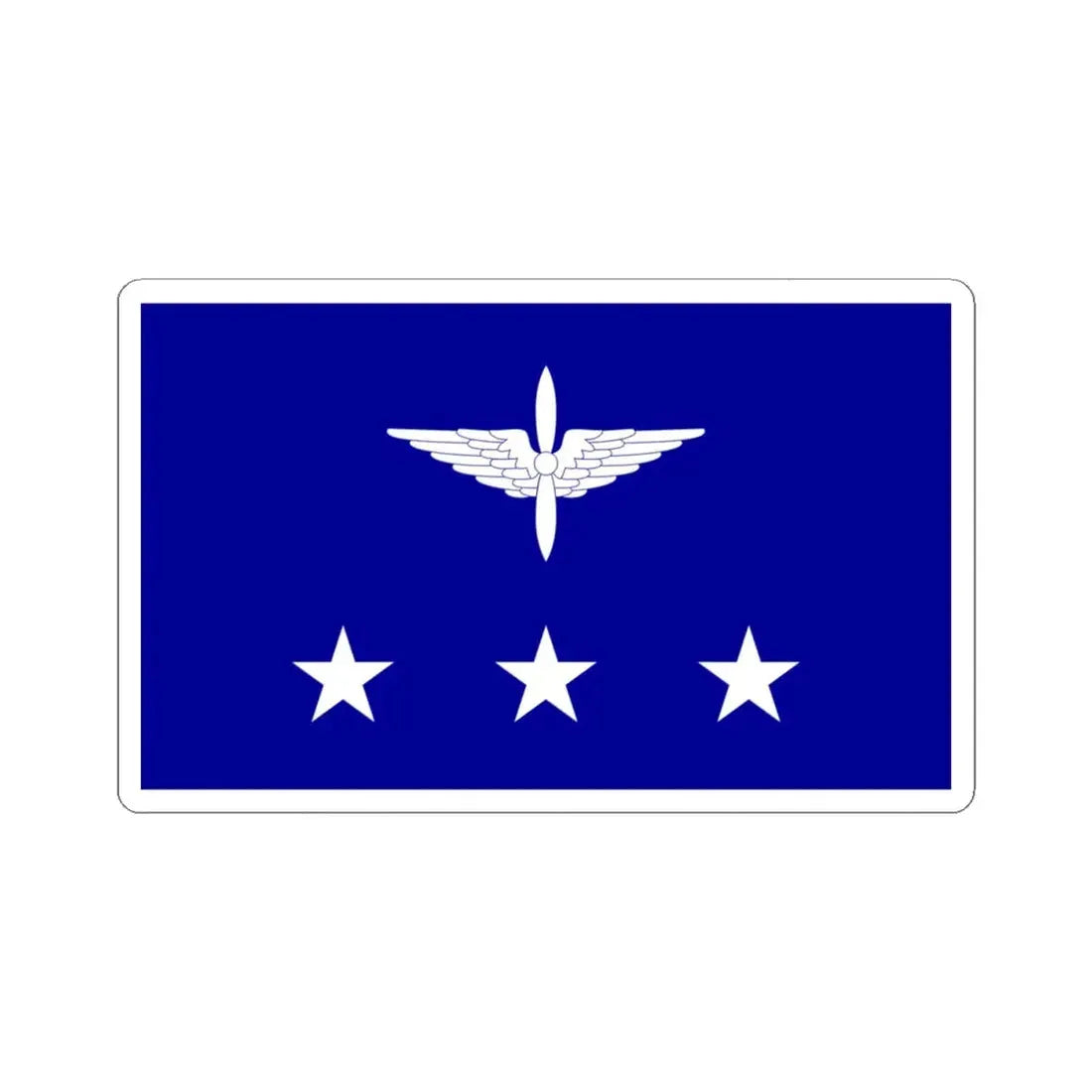 ROCAF Generals Flag 1937 (China) STICKER Vinyl Kiss-Cut Decal 4 Inch White - The Sticker Space