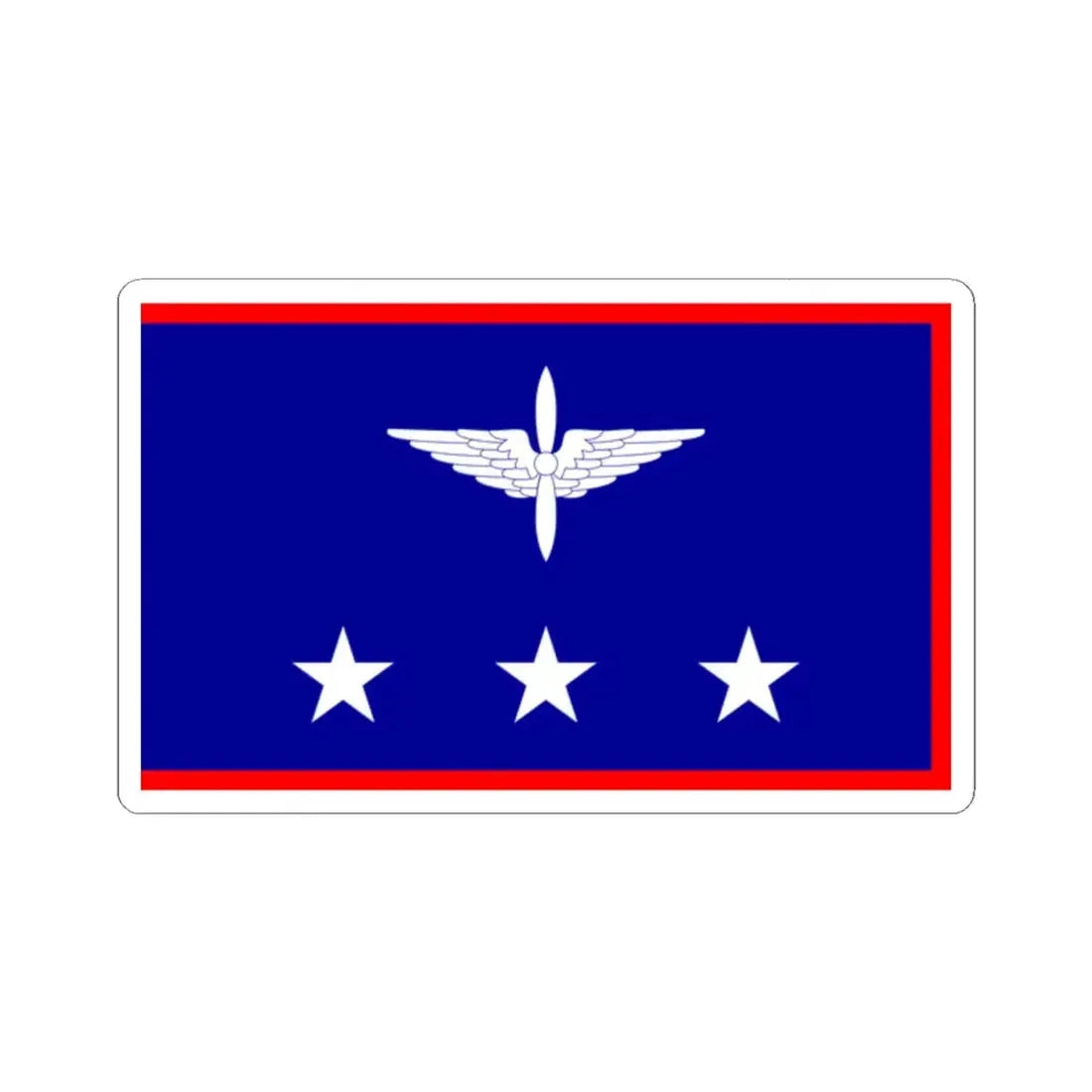 ROCAF Generals Flag 1948 (China) STICKER Vinyl Kiss-Cut Decal 2 Inch White - The Sticker Space