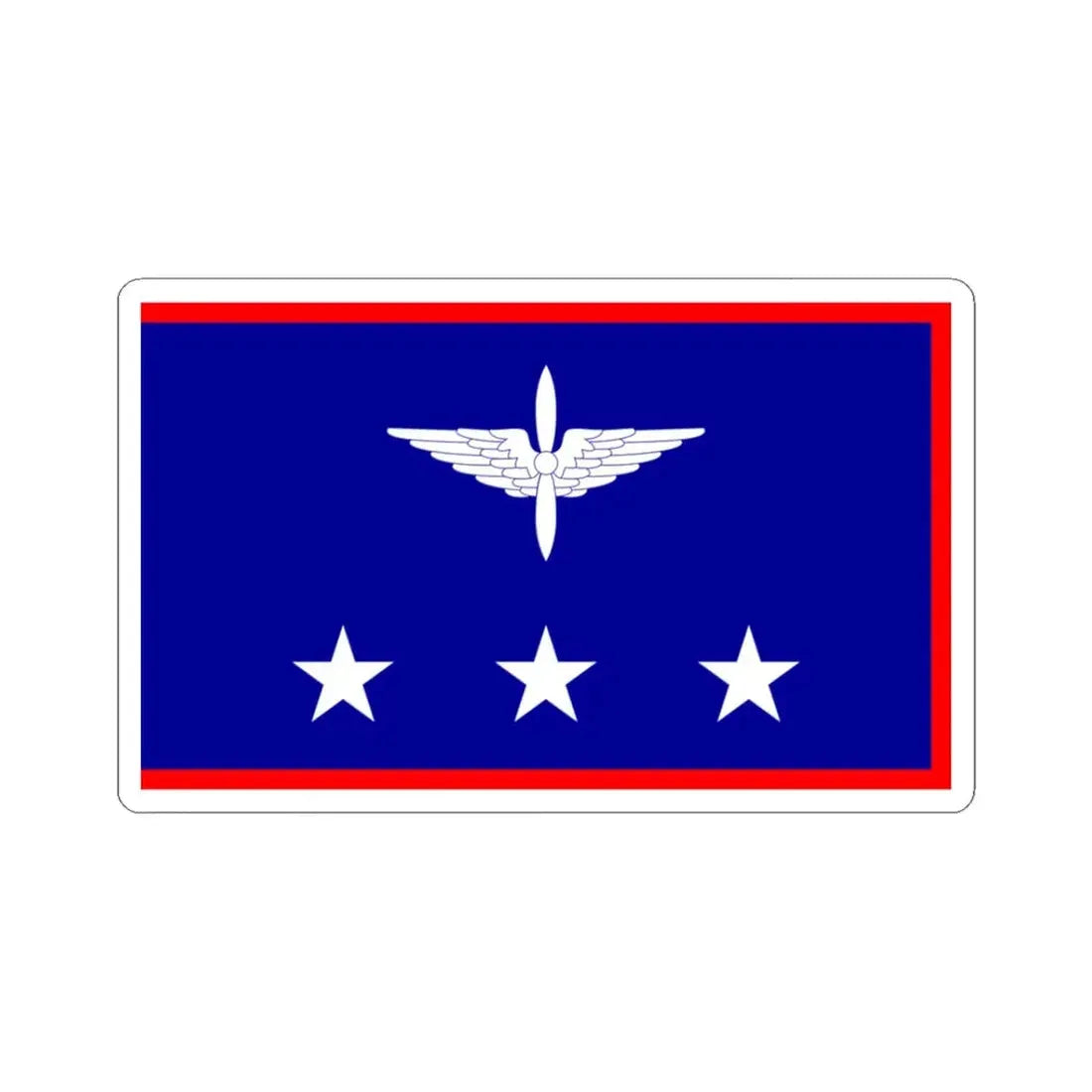 ROCAF Generals Flag 1948 (China) STICKER Vinyl Kiss-Cut Decal 3 Inch White - The Sticker Space