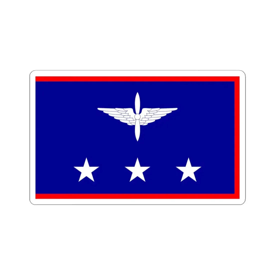 ROCAF Generals Flag 1948 (China) STICKER Vinyl Kiss-Cut Decal 4 Inch White - The Sticker Space