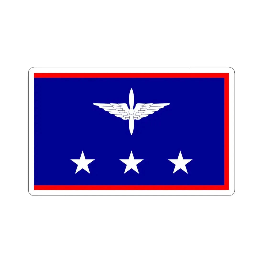 ROCAF Generals Flag 1948 (China) STICKER Vinyl Kiss-Cut Decal 6 Inch White - The Sticker Space
